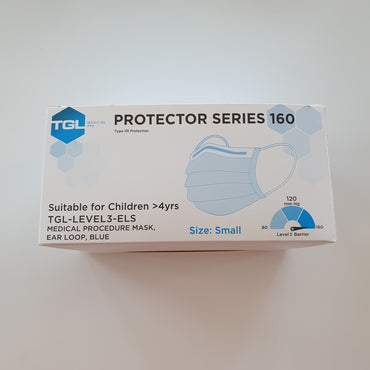 CHILD SIZE medical-grade disposable face masks - box of 50