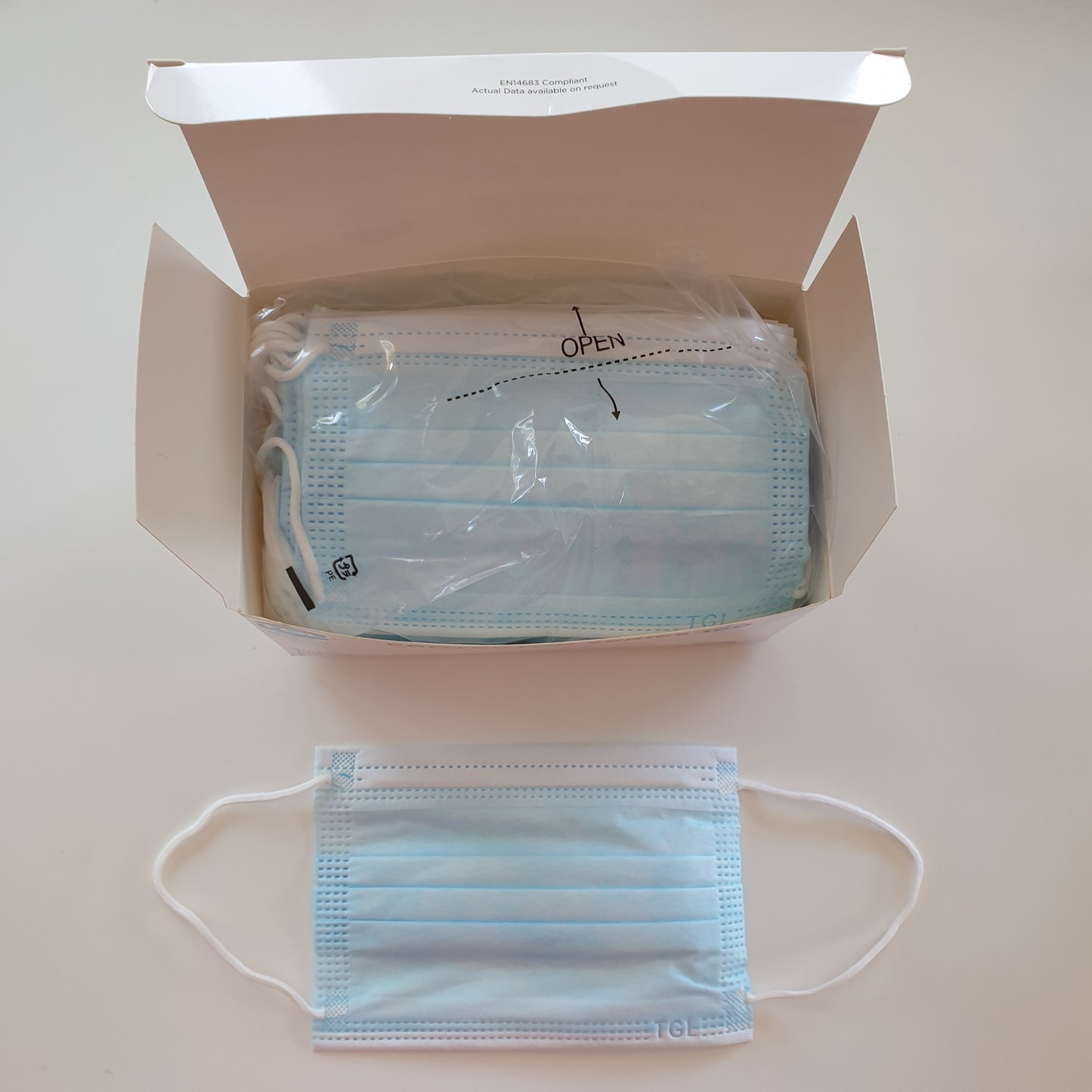CHILD SIZE medical-grade disposable face masks - box of 50
