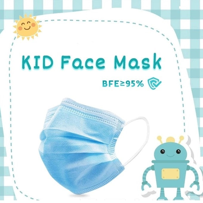 CHILD SIZE medical-grade disposable face masks - box of 50