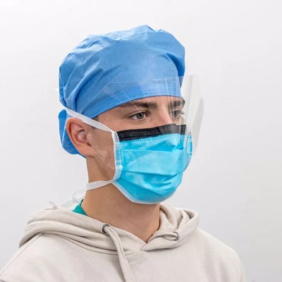 Level 3 / Type IIR Surgical Masks - Tie Back No Fog with Visor - Box of 30